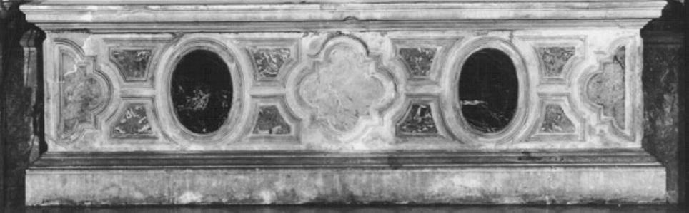 motivi decorativi geometrici (paliotto) di Albanese Girolamo (bottega), Biego Alessandro (sec. XVII)