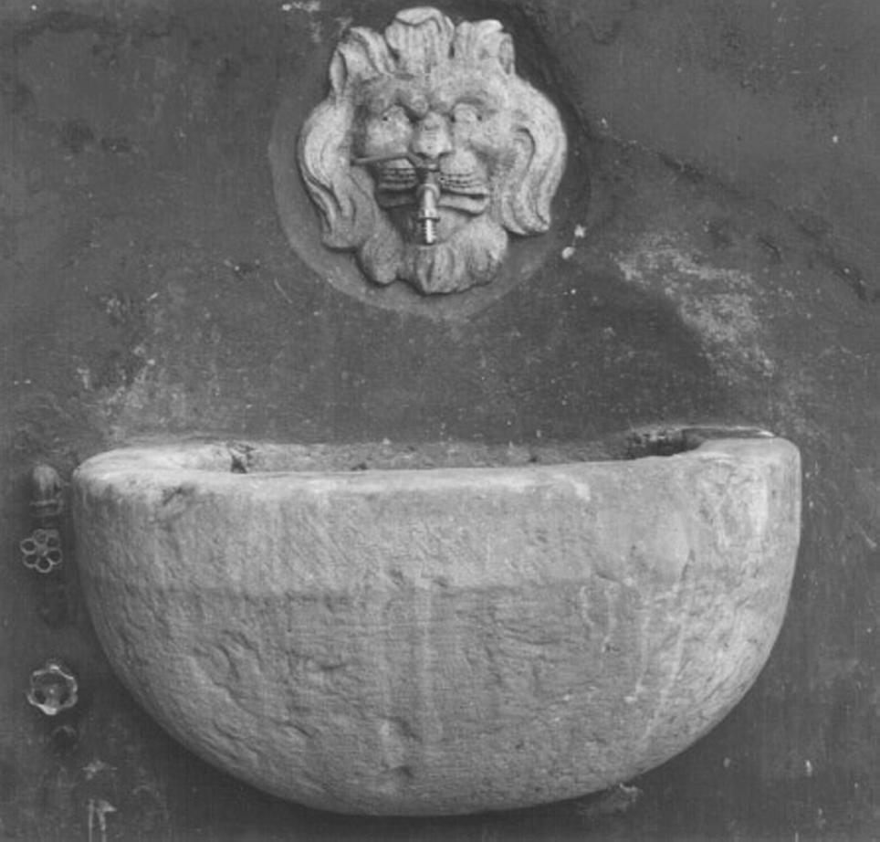 lavabo - ambito veneto (sec. XVI)