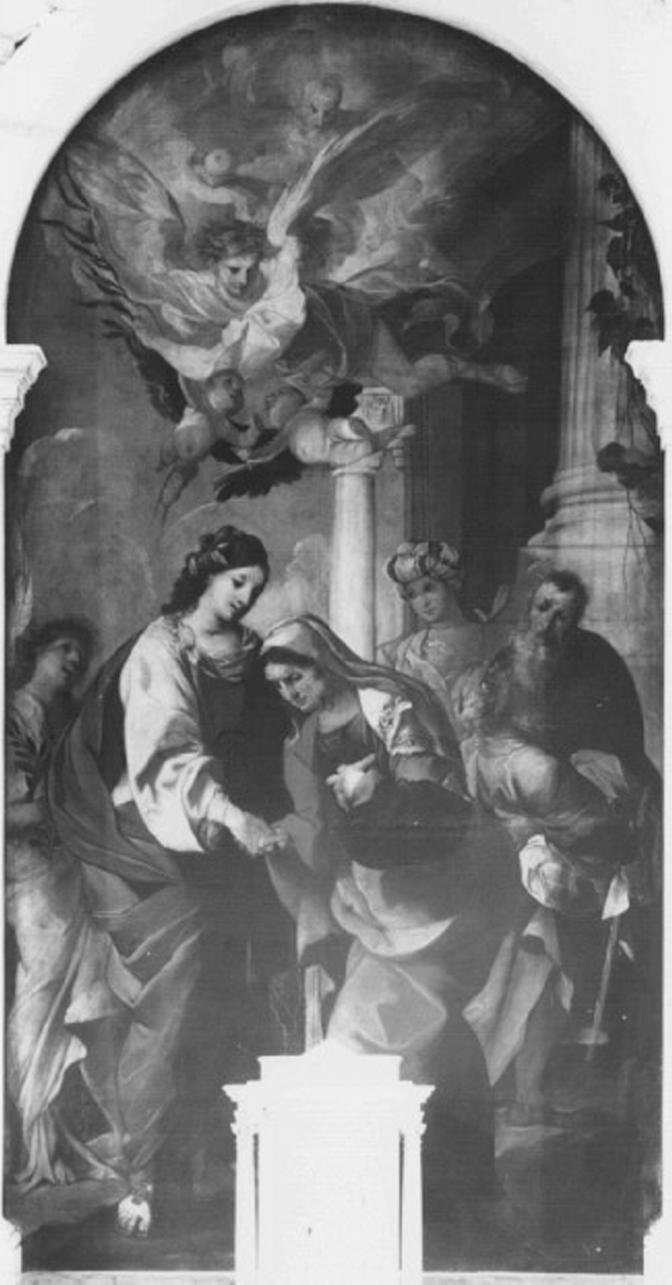 visitazione (dipinto) di Maffei Francesco (sec. XVII)