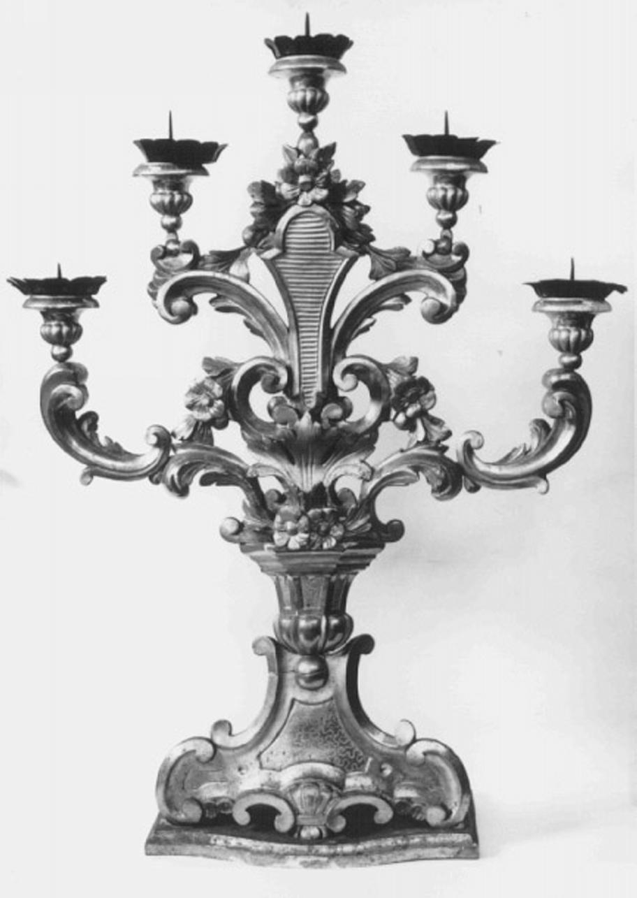candelabro - ambito vicentino (prima metà sec. XIX)
