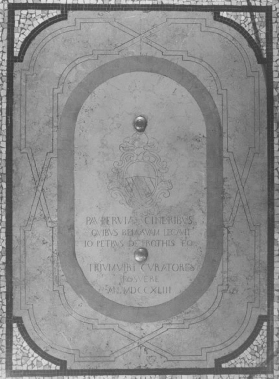 stemma (lapide tombale) - ambito veneto (sec. XVIII)