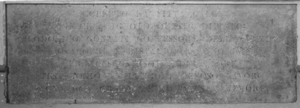 iscrizione (lapide) - ambito vicentino (sec. XIX)