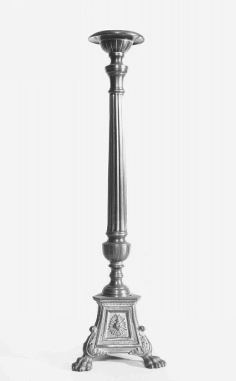 candeliere d'altare - ambito vicentino (inizio sec. XX)