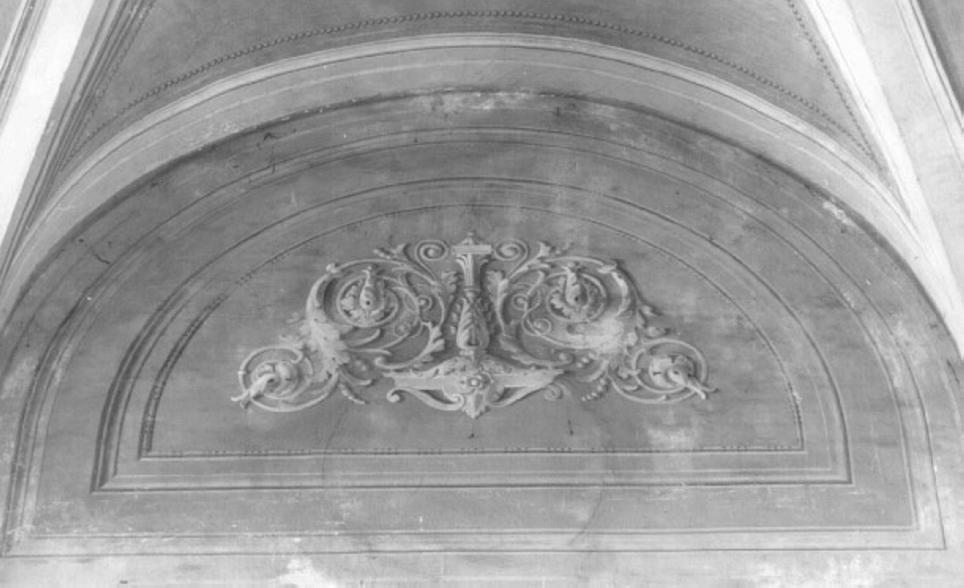 motivi decorativi a volute (dipinto) di Giacomelli Lorenzo (fine sec. XIX)