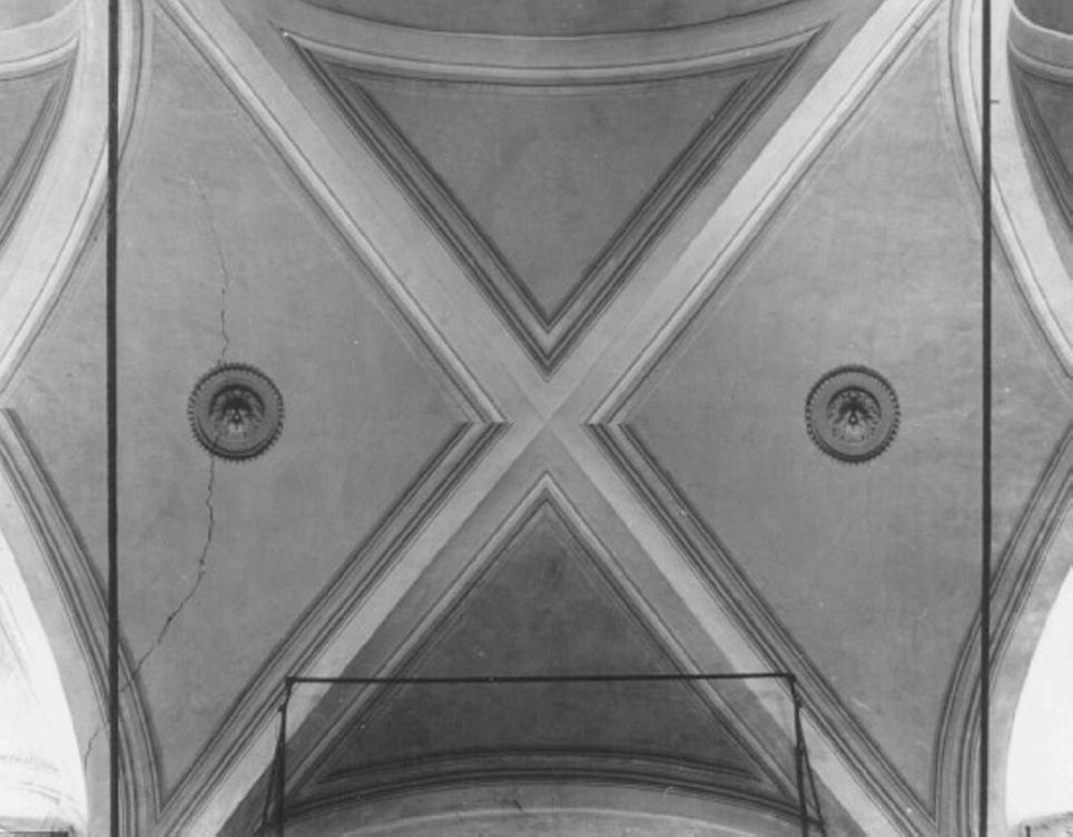 motivi decorativi geometrici e vegetali (dipinto) di Giacomelli Lorenzo (fine sec. XIX)