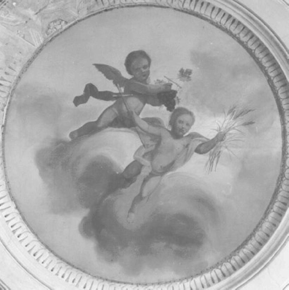 simboli eucaristici (dipinto) di Giacomelli Lorenzo (fine sec. XIX)