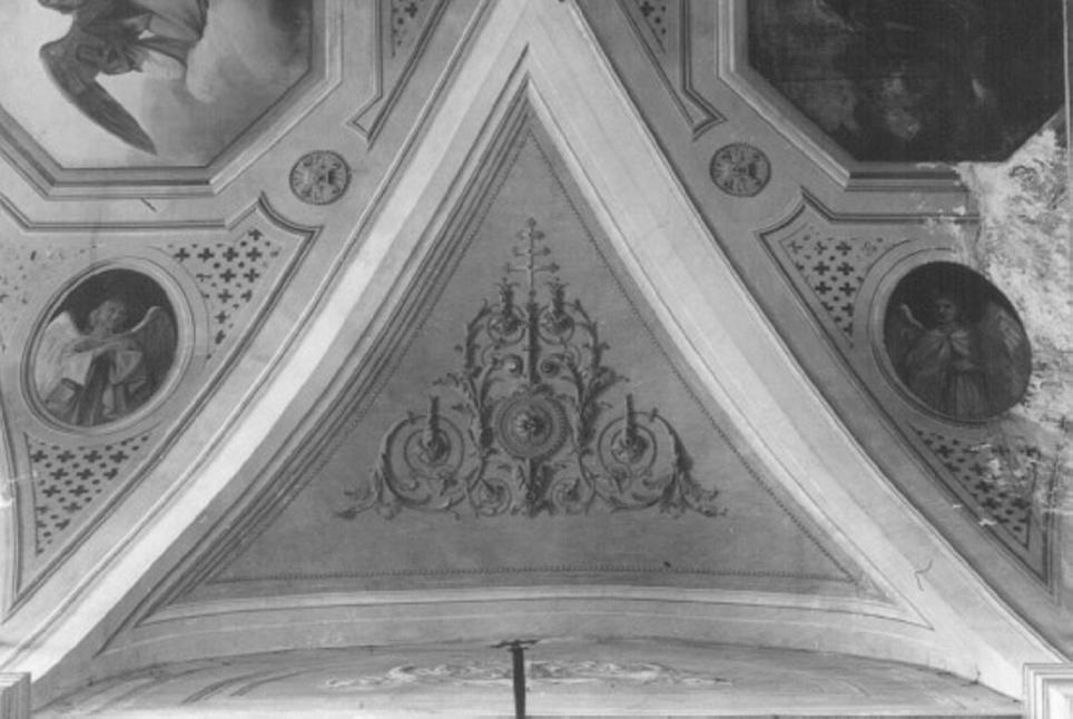 motivi decorativi a volute (dipinto) di Giacomelli Lorenzo (fine sec. XIX)