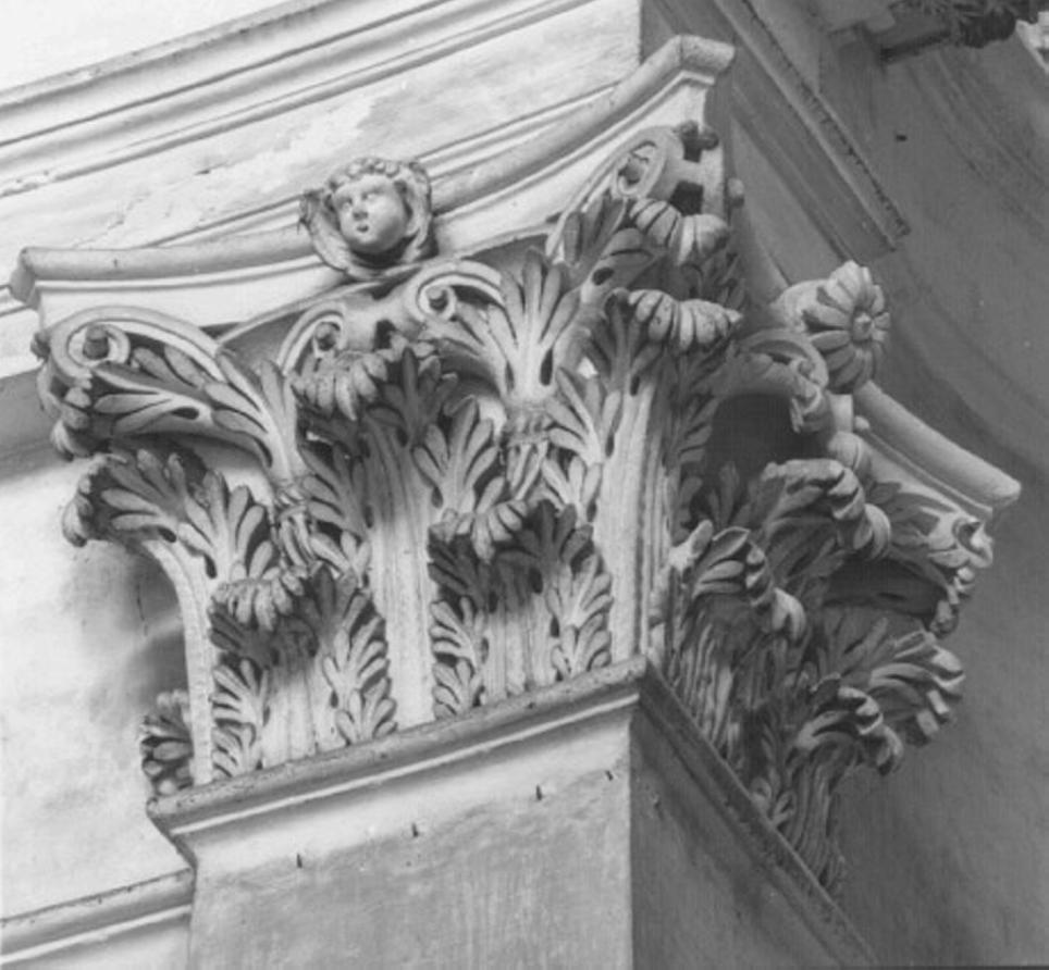motivi decorativi vegetali con putti alati (capitello, serie) di Borella Carlo, Ceroni Girolamo (sec. XVII)