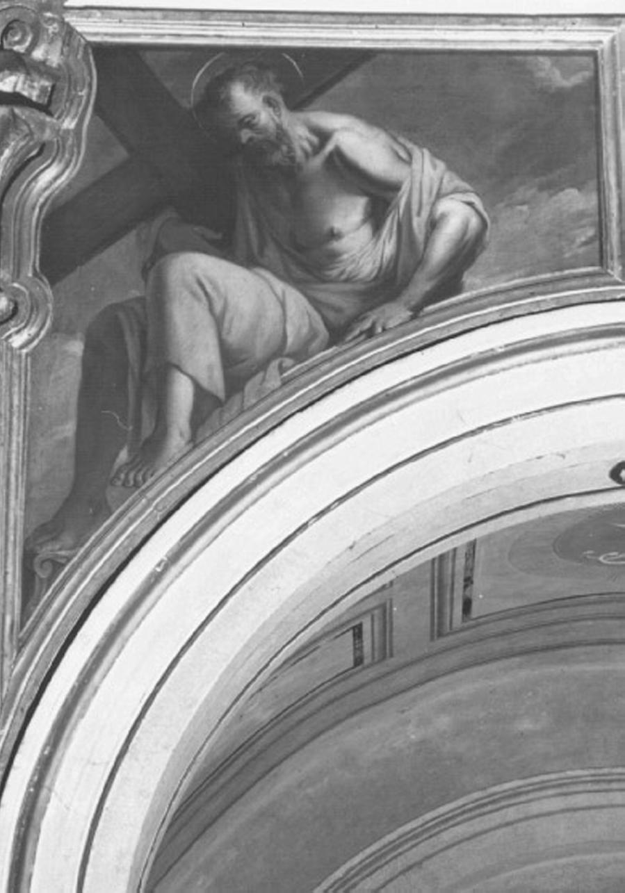 Santo apostolo (dipinto, elemento d'insieme) di Cozza Giovanni (attribuito) (sec. XVII)