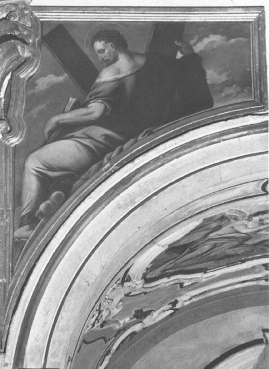 Sant'Andrea (dipinto, elemento d'insieme) di Cozza Giovanni (attribuito) (sec. XVII)