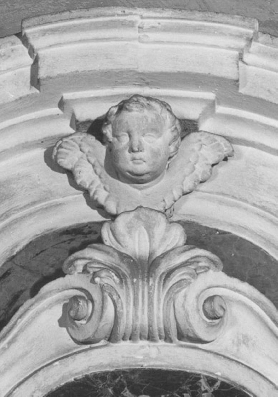 cherubino (rilievo, elemento d'insieme) - ambito vicentino (sec. XVIII)
