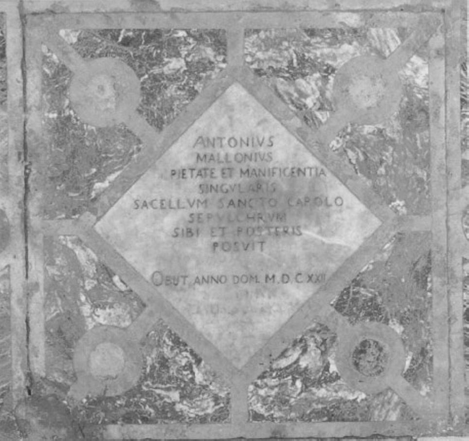 lastra tombale - ambito veneto (sec. XVII)