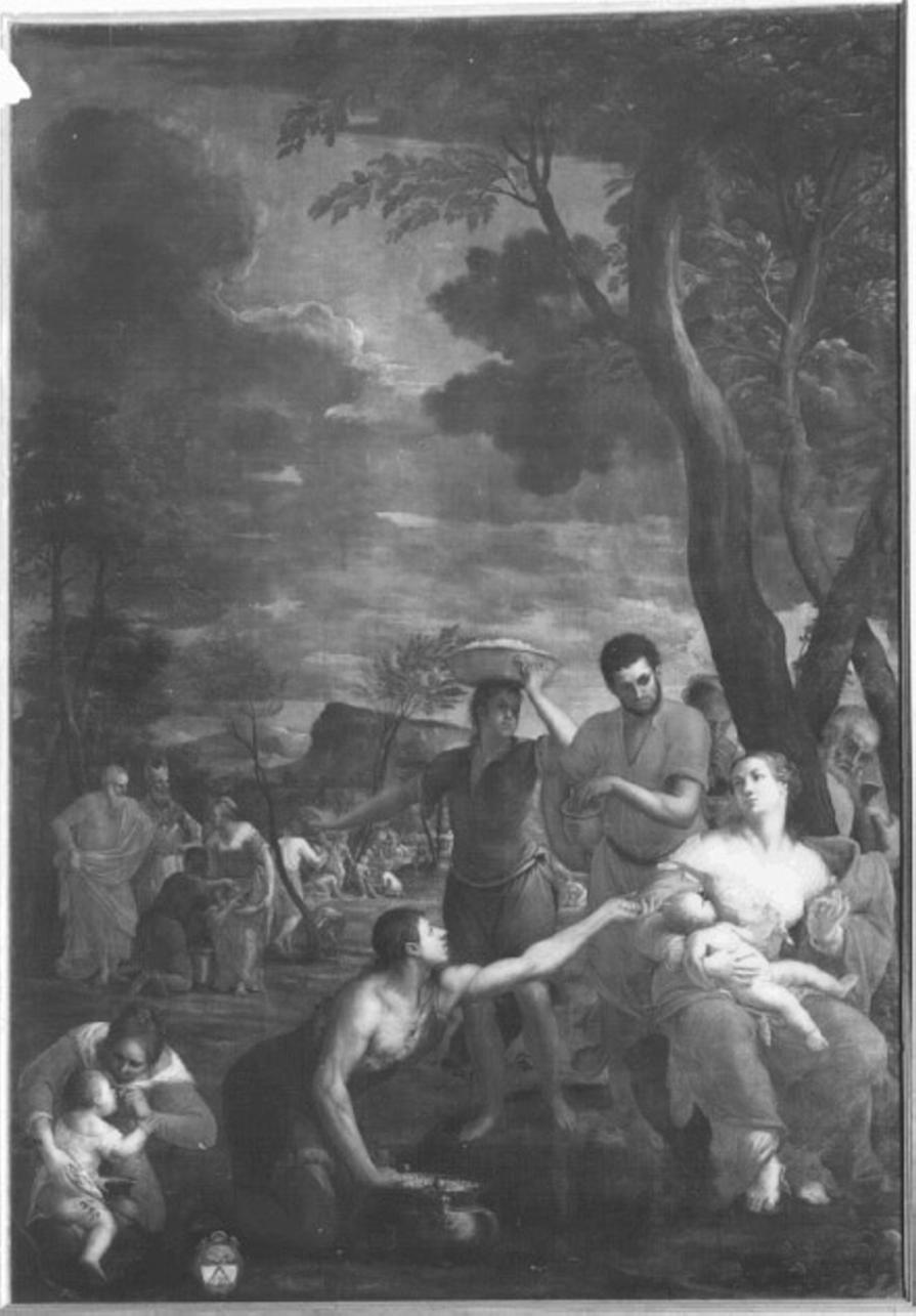 caduta della manna (dipinto) di Beverensi Antonio Domenico (sec. XVII)
