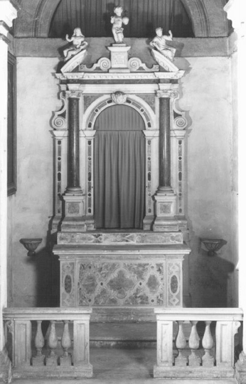 altare, insieme di Merlo Domenico (attribuito) (seconda metà sec. XVII)
