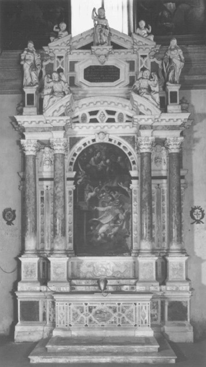 altare, insieme di Merlo Federico, Merlo Domenico (sec. XVII)