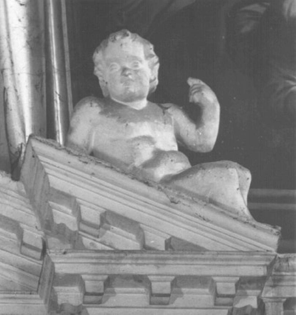 putto (statua, elemento d'insieme) di Merlo Federico, Merlo Domenico (sec. XVII)