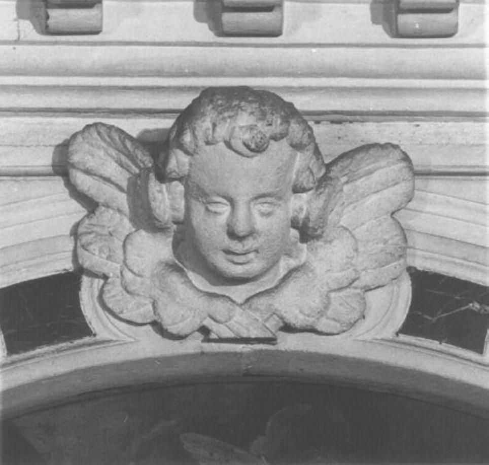 cherubino (rilievo, elemento d'insieme) di Merlo Federico, Merlo Domenico (sec. XVII)