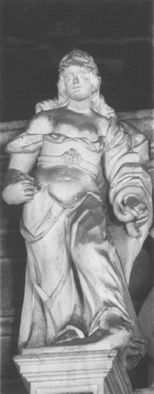 allegoria della Prudenza (statua, elemento d'insieme) di Merlo Federico, Merlo Domenico (sec. XVII)
