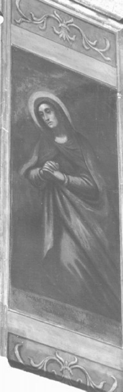Madonna Addolorata (dipinto, elemento d'insieme) di Maganza Vincenzo (bottega) (sec. XVII)