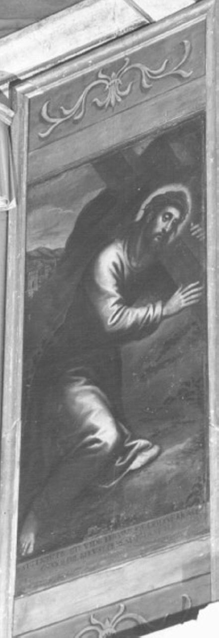 Cristo portacroce (dipinto, elemento d'insieme) di Maganza Vincenzo (bottega) (sec. XVII)