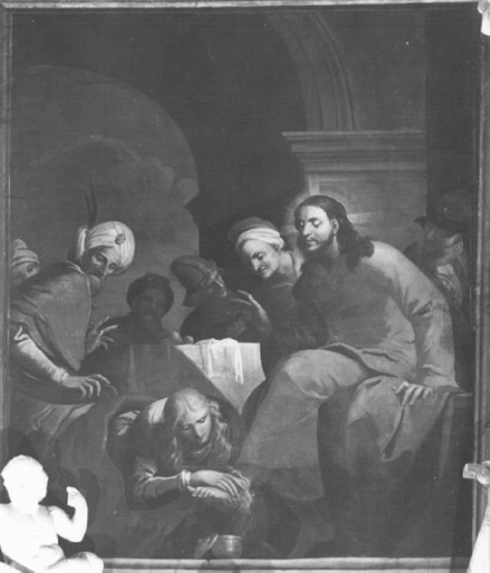 Cristo e Santa Maria Maddalena (dipinto, elemento d'insieme) di Pasqualotto Costantino detto Costantini (sec. XVII)