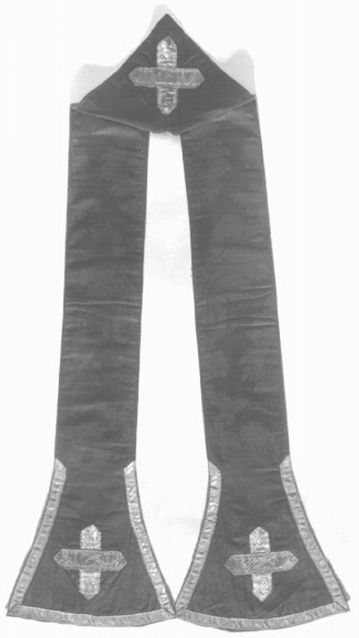 stola, elemento d'insieme - ambito veneto (sec. XIX)