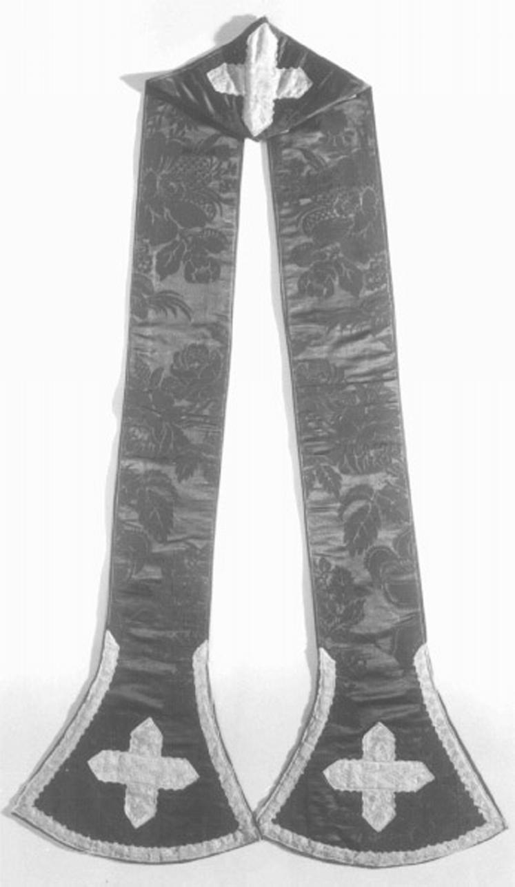stola, elemento d'insieme - ambito veneto (sec. XIX)