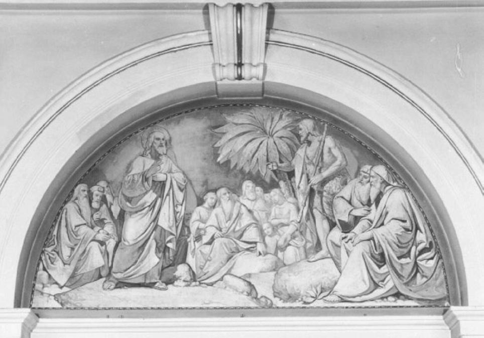 San Giovanni Battista indica Cristo come l'Agnello di Dio (dipinto) di Pitacco Rocco (sec. XIX)