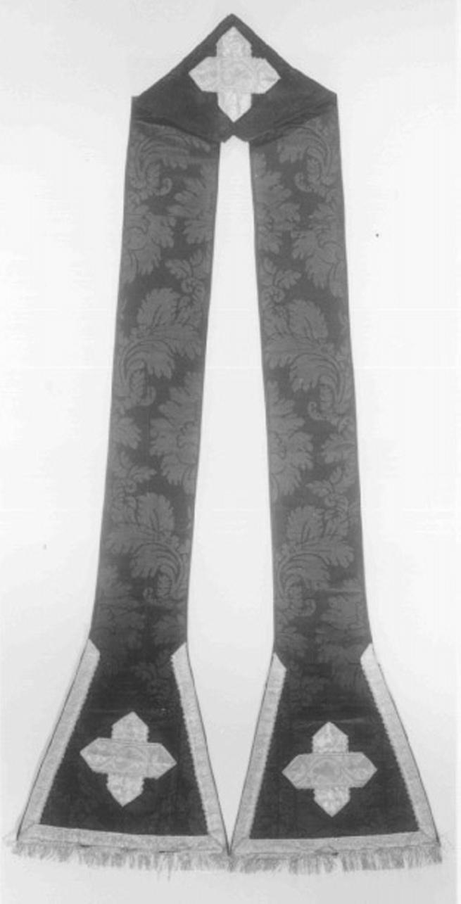 stola, elemento d'insieme - ambito veneto (secc. XIX/ XX)