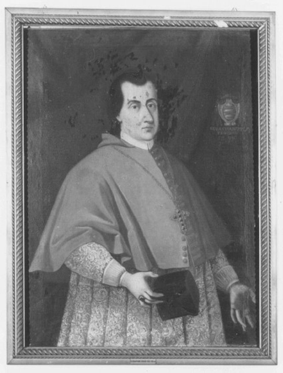 ritratto di ecclesiastico (dipinto) - ambito vicentino (sec. XVIII)