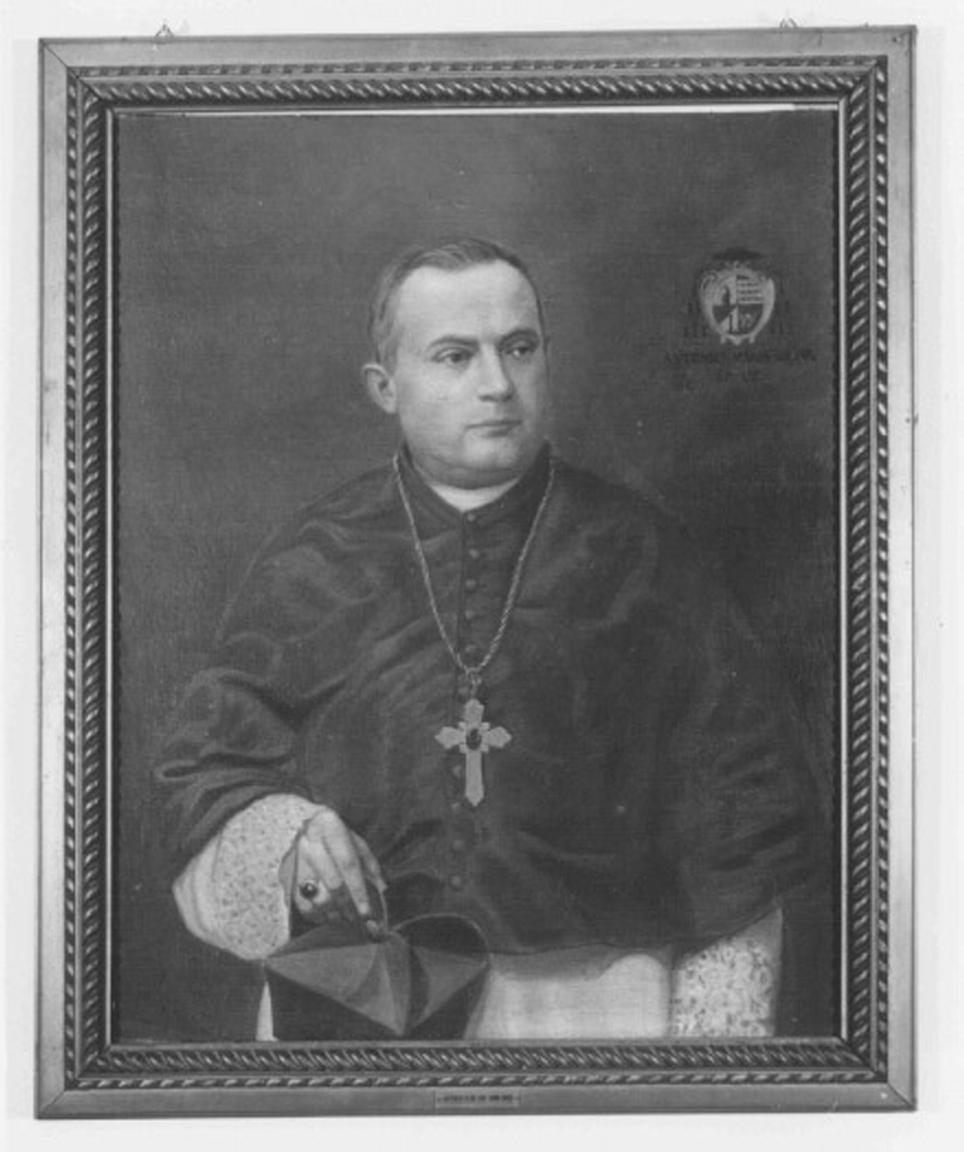 ritratto di ecclesiastico (dipinto) di Noro Francesco (sec. XX)