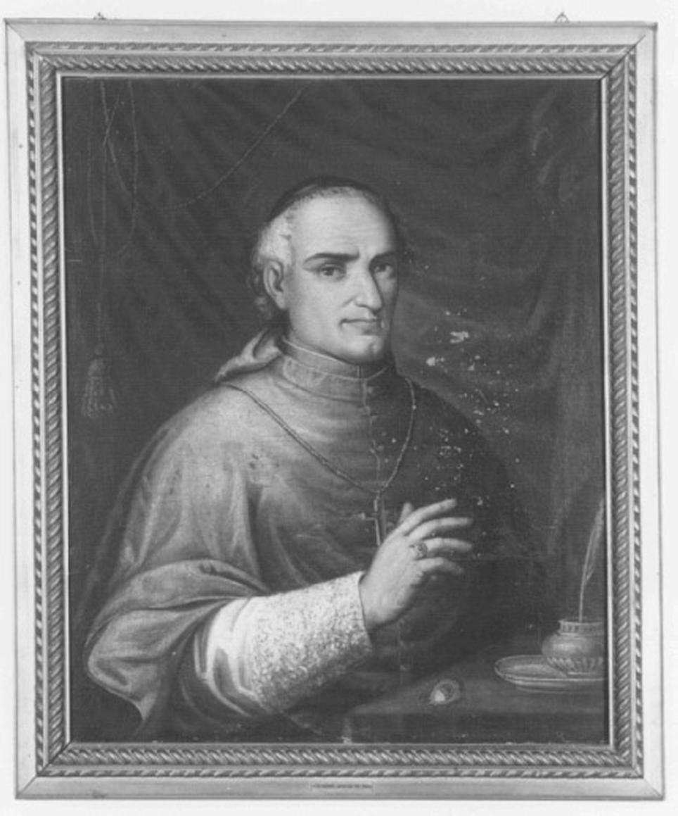 ritratto di ecclesiastico (dipinto) - ambito vicentino (sec. XIX)