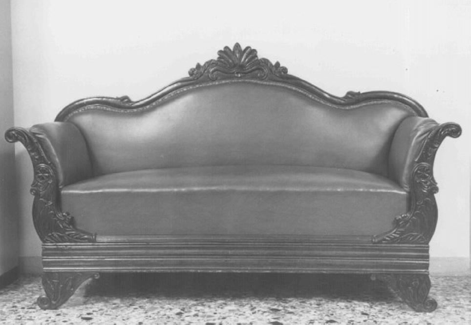 divano - ambito veneto (primo quarto sec. XIX)