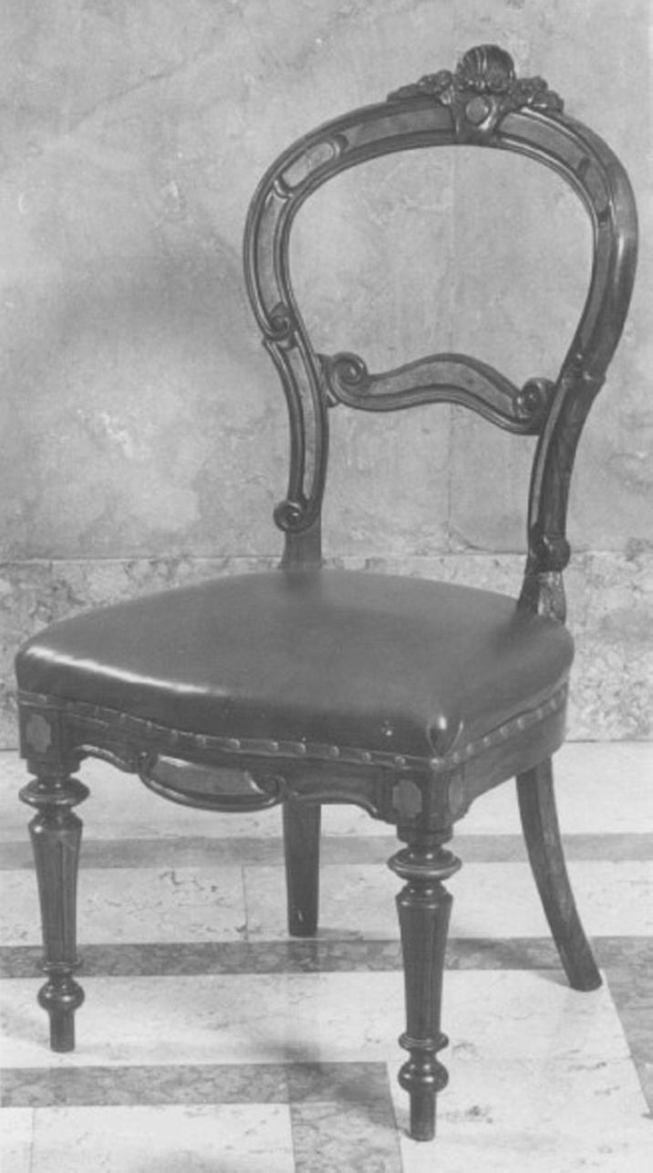 sedia - ambito veneto (seconda metà sec. XIX)
