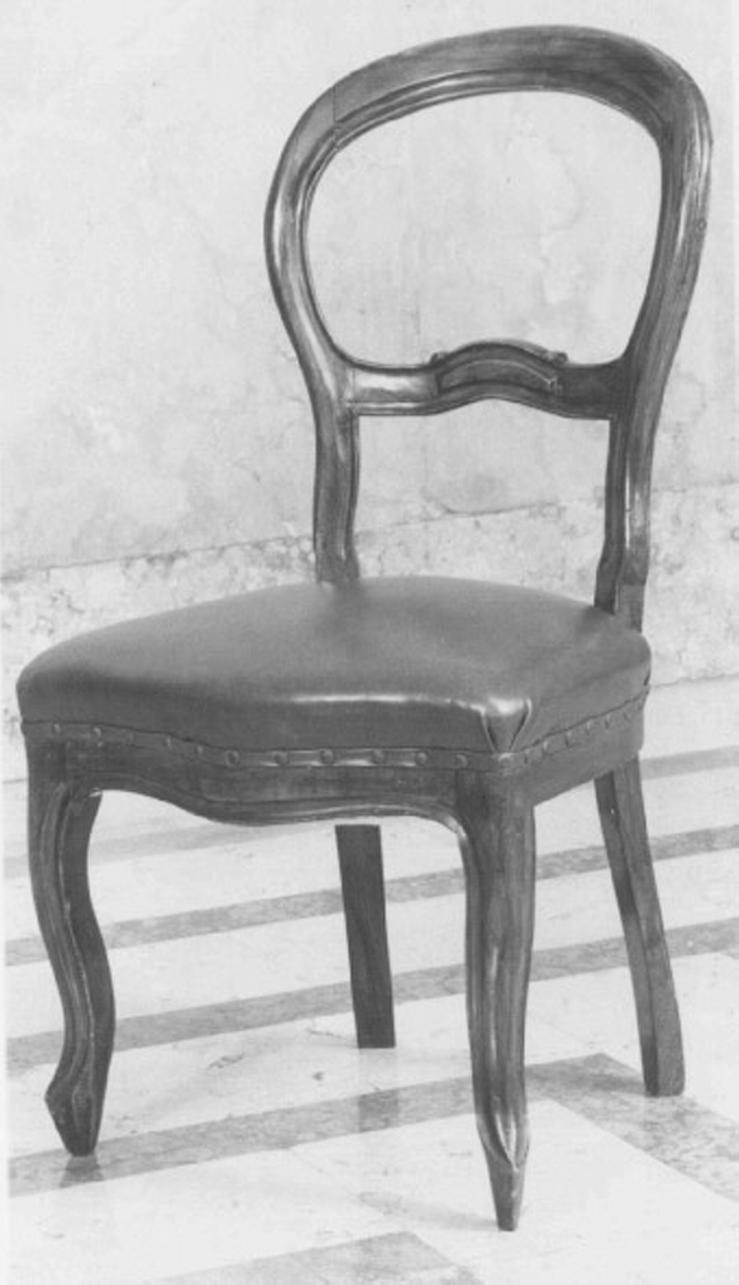 sedia - ambito veneto (seconda metà sec. XIX)