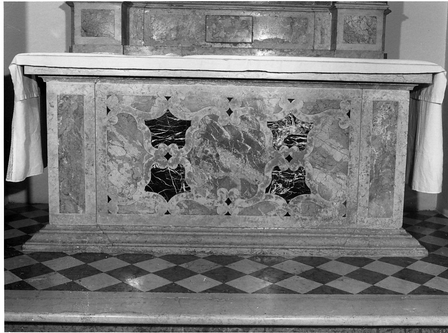 paliotto, elemento d'insieme - ambito veronese (ultimo quarto sec. XVII)