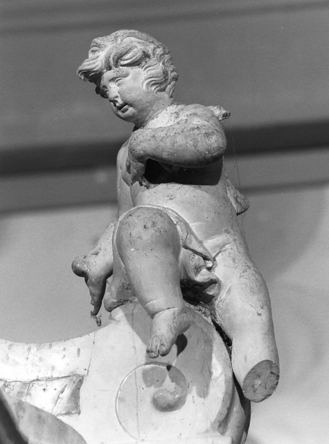 angioletto (scultura, elemento d'insieme) - ambito veneto (seconda metà sec. XVII)