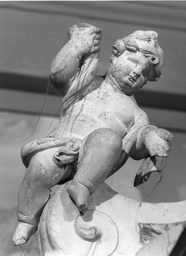 angioletto (scultura, elemento d'insieme) - ambito veneto (seconda metà sec. XVII)