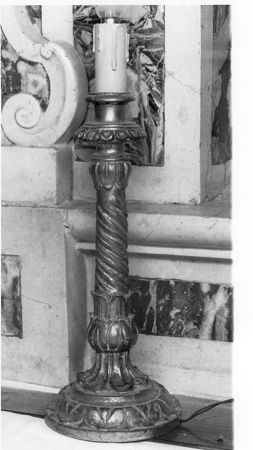 candeliere - ambito veronese (prima metà sec. XIX)