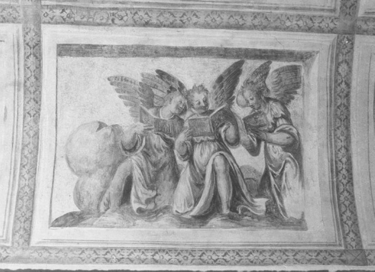 angeli musicanti (dipinto) di Aliprandi Michelangelo (attribuito) (sec. XVI)