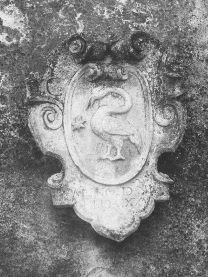 stemma gentilizio (decorazione plastica) - manifattura vicentina (sec. XVII)