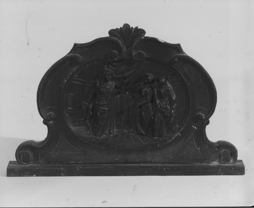 Cristo in casa di Santa Marta e Santa Maria Maddalena (rilievo) - ambito veneto (seconda metà sec. XIX)