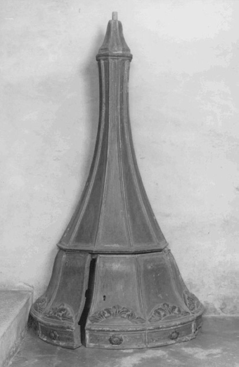 coperchio del fonte battesimale - ambito vicentino (sec. XV)