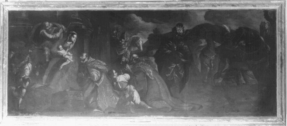 adorazione dei Re Magi (dipinto) di Dal Ponte Leandro detto Leandro Bassano (maniera) (seconda metà sec. XVI)