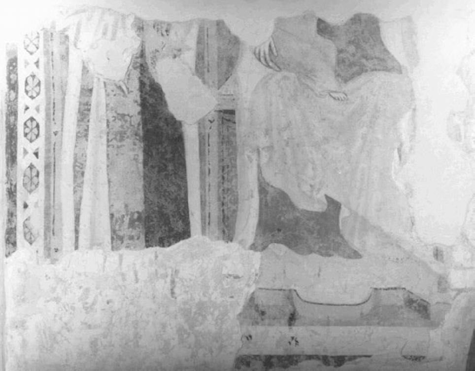 Madonna con Bambino (dipinto, frammento) - ambito veronese, ambito riminese (seconda metà sec. XIV)