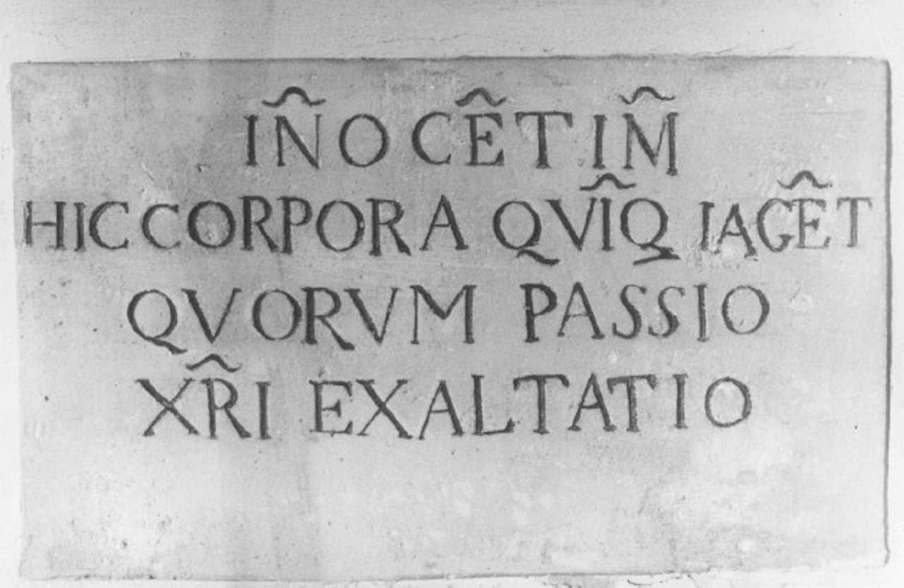 lapide - ambito vicentino (seconda metà sec. XVII)