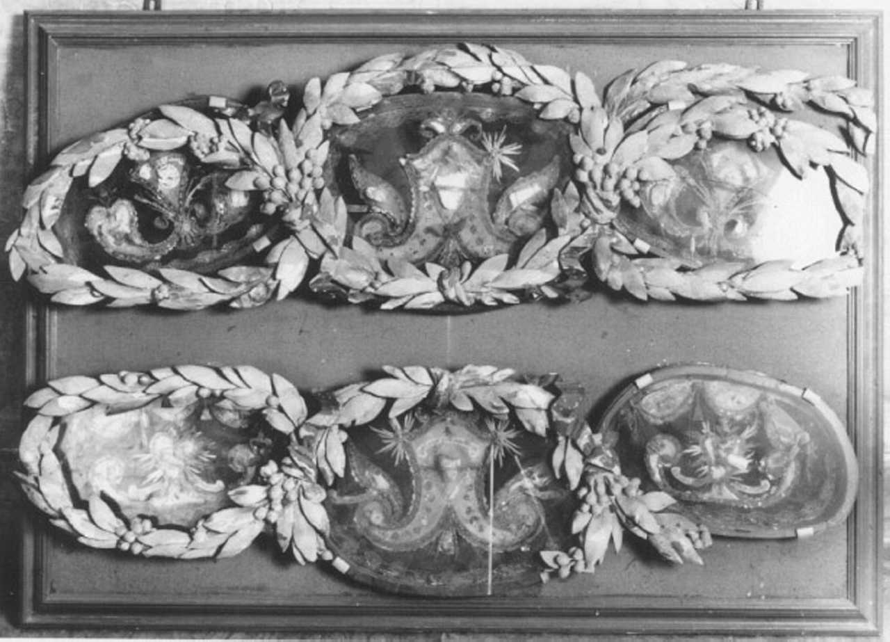 reliquiario - a tabella, serie - ambito vicentino (sec. XVIII)