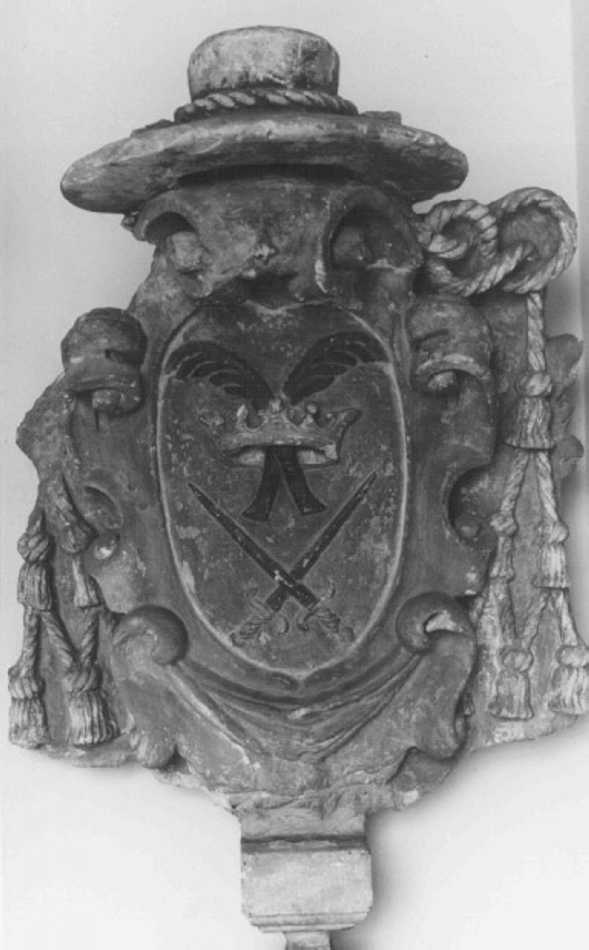 stemma (decorazione plastica) di Merlo Giovanni Maria (e aiuti) (sec. XVII)