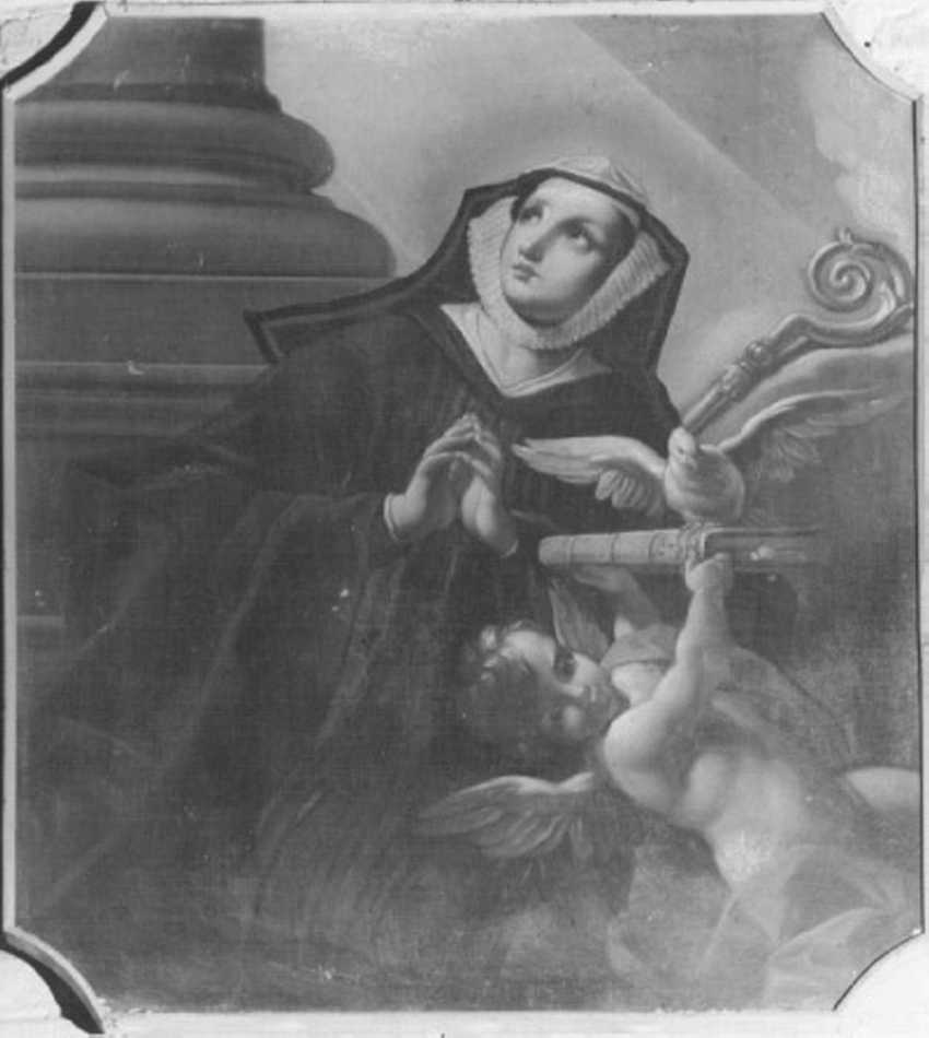 Santa (dipinto) di Prunati Michelangelo (sec. XVIII)