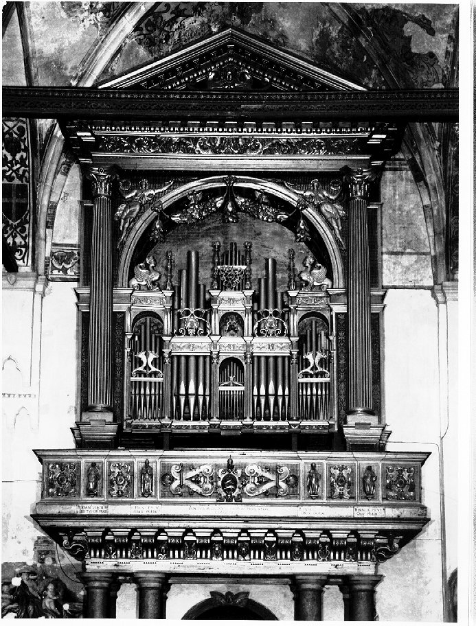 cassa d'organo di Cipri Giovanni (attribuito), Farinati Domenico (sec. XX)